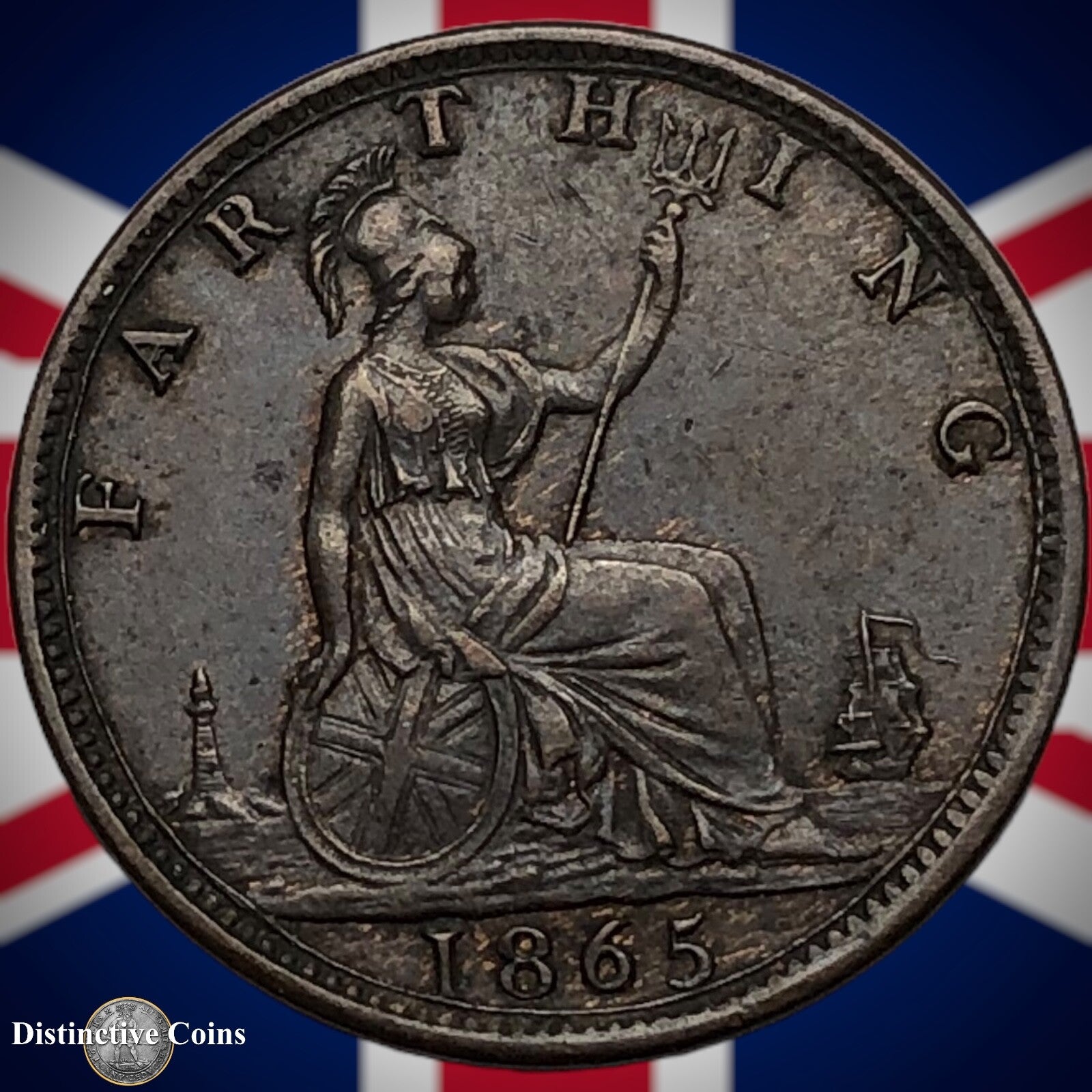 Great Britain 1865 Farthing 1/4d GB3536