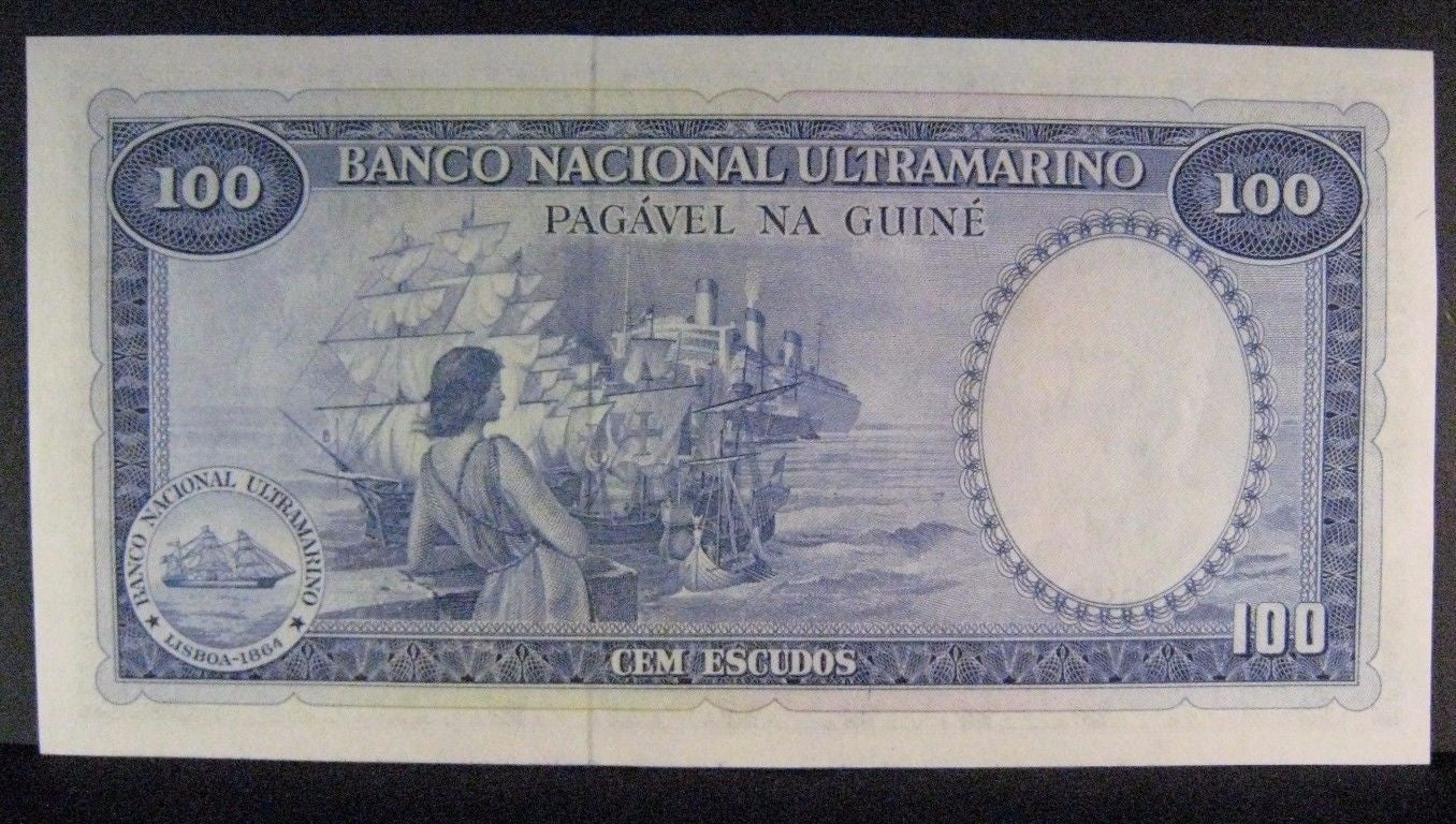 1971 Portugese Guinea, National Bank, 100 Escudos Nice 