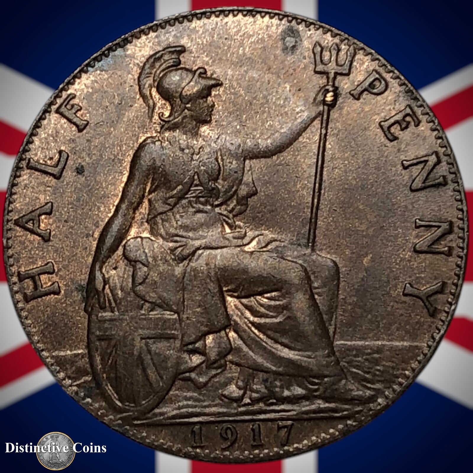 Great Britain 1917 Half Penny 1/2d GB5855