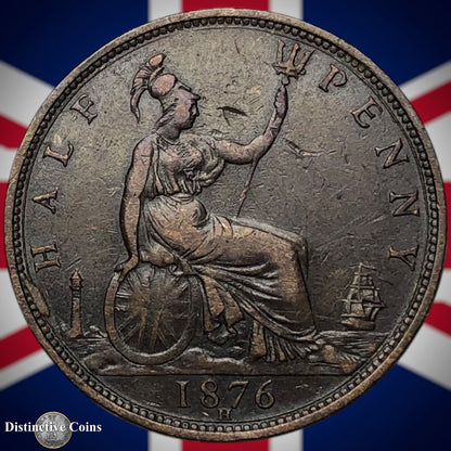Great Britain 1876 H Half Penny 1/2d GB5527