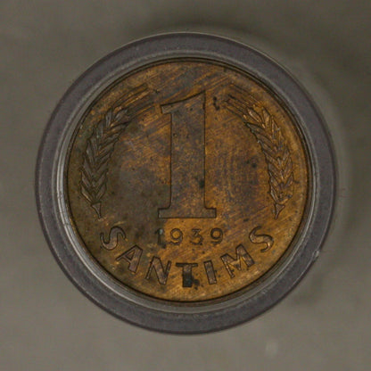 Latvia 1939 1 Santims