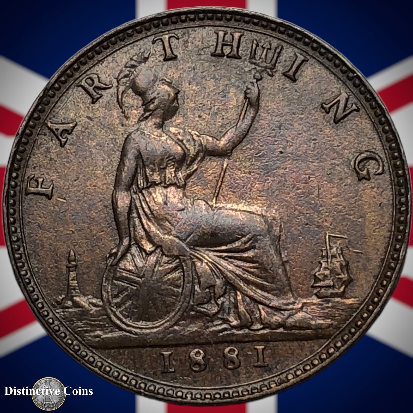 Great Britain 1881 Farthing 1/4d GB3871