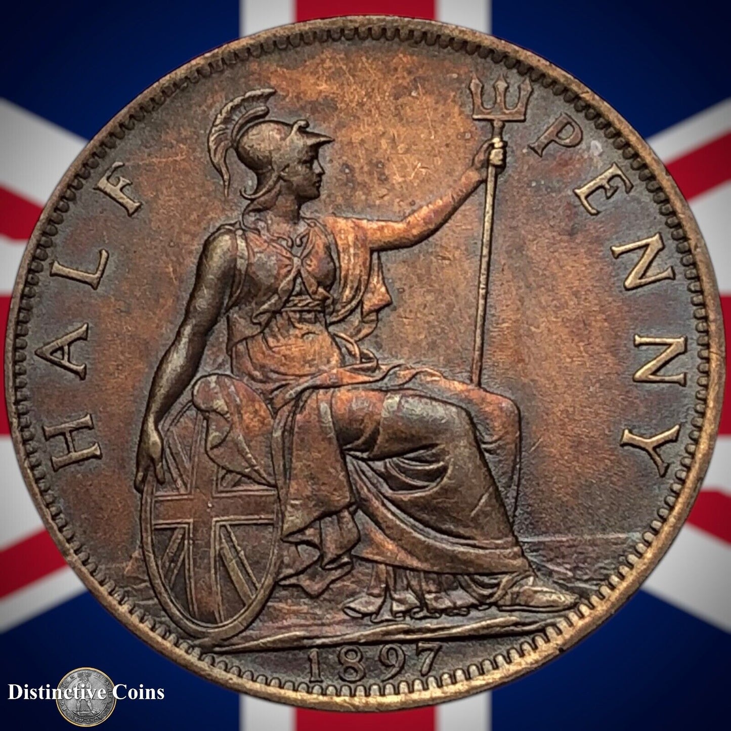 Great Britain 1897 Half Penny 1/2d GB5729