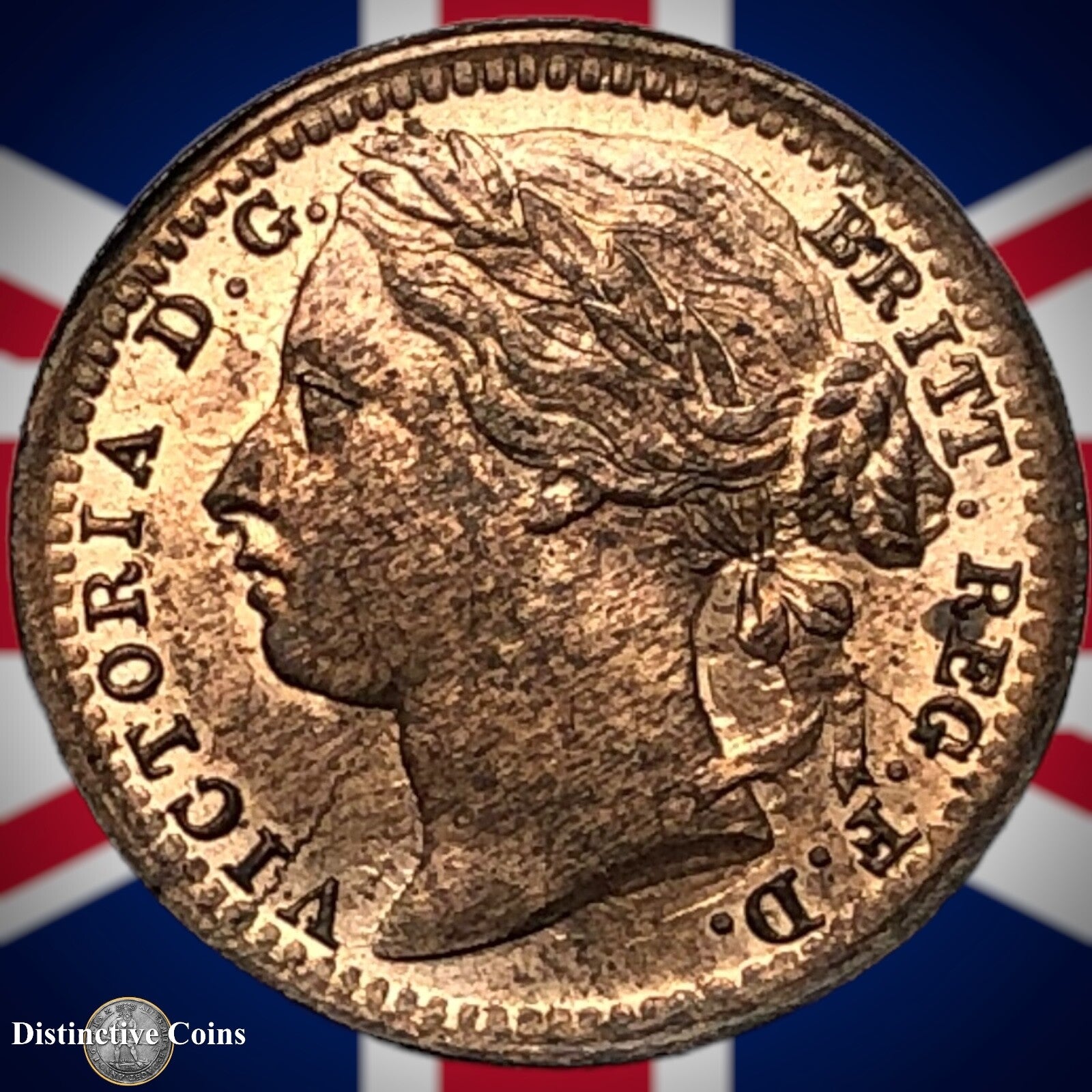 Great Britain 1881 Third Farthing 1/3 Penny GB3020