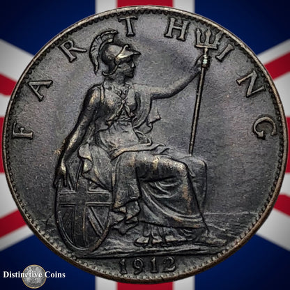 Great Britain 1912 Farthing 1/4d GB4655