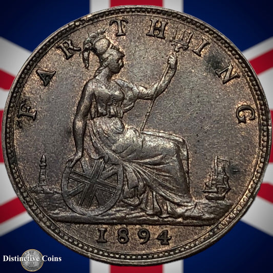 Great Britain 1894 Farthing 1/4d GB4381