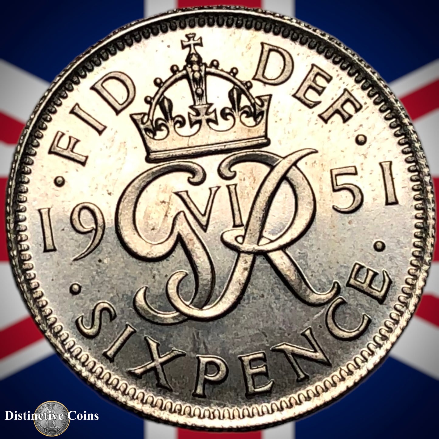 Great Britain 1951 Proof Six Pence GB1783