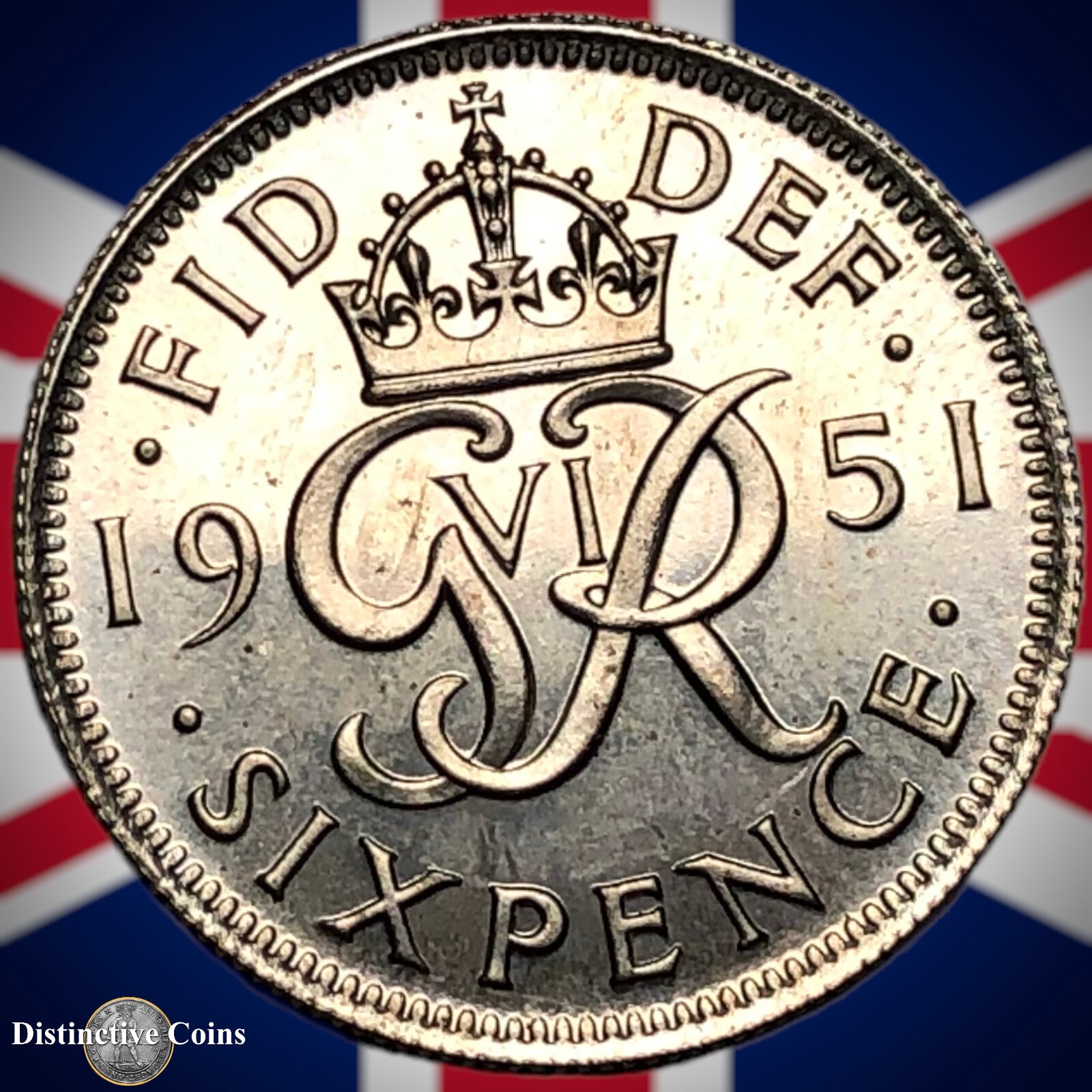 Great Britain 1951 Proof Six Pence GB1783