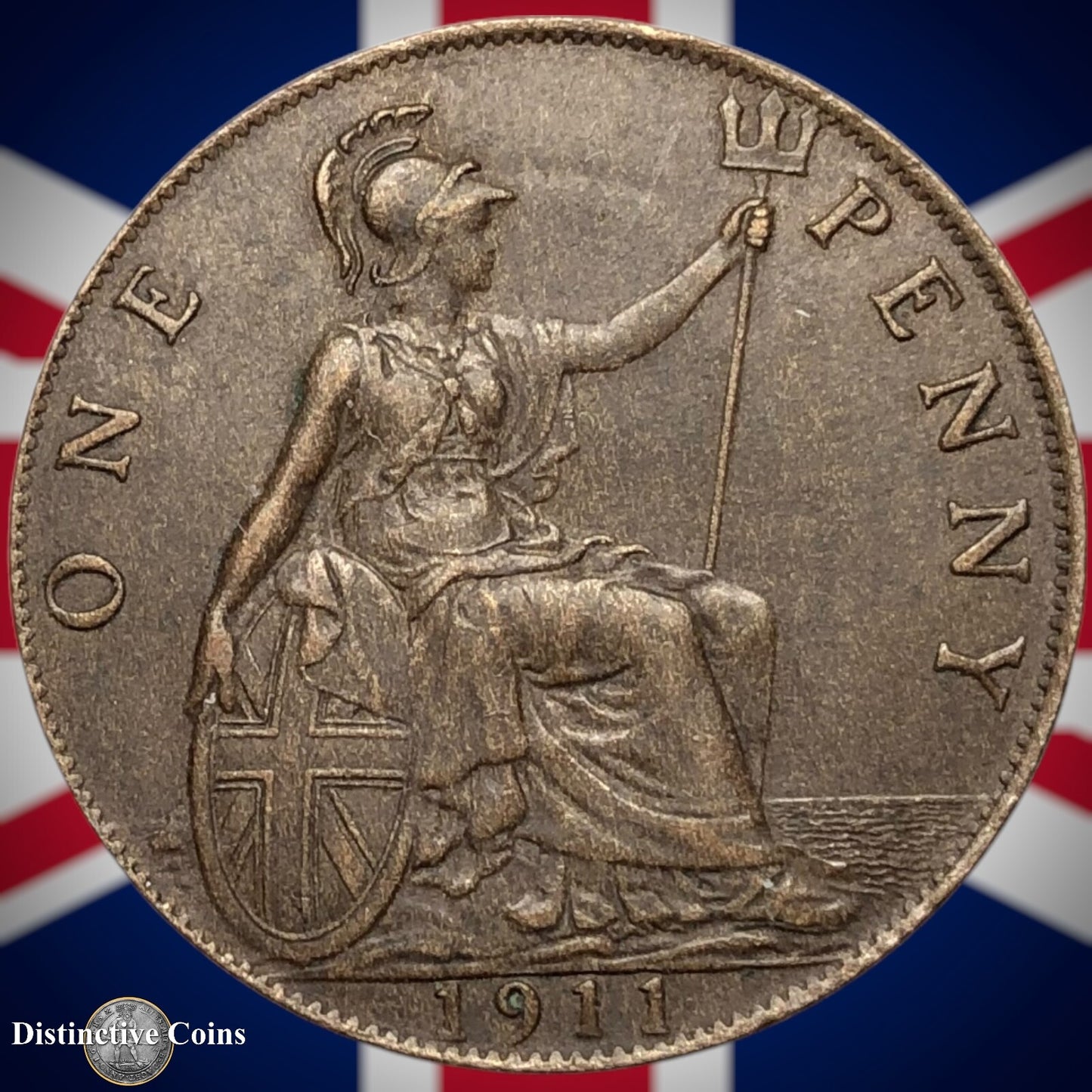 Great Britain 1911 Penny 1d GB6738