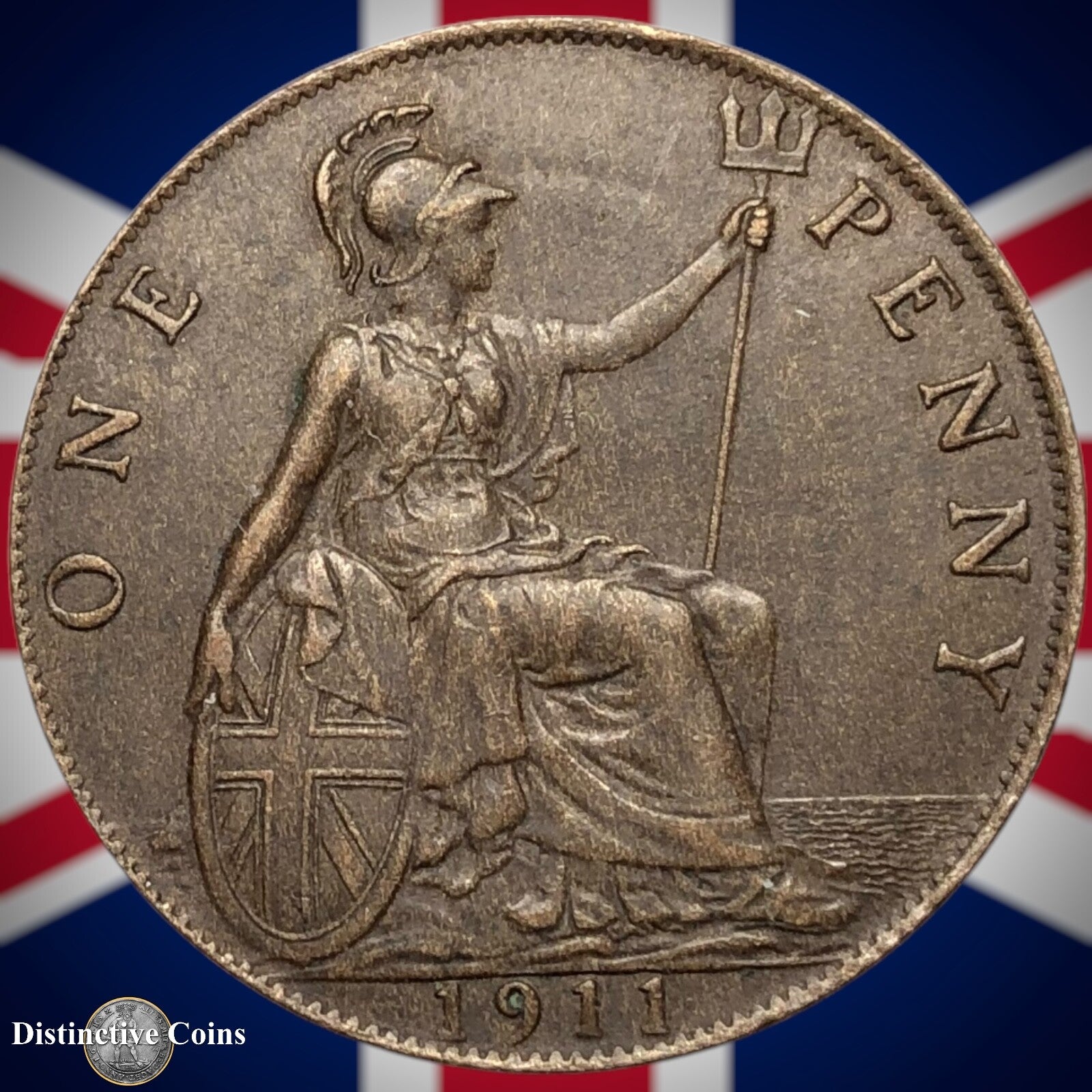 Great Britain 1911 Penny 1d GB6738