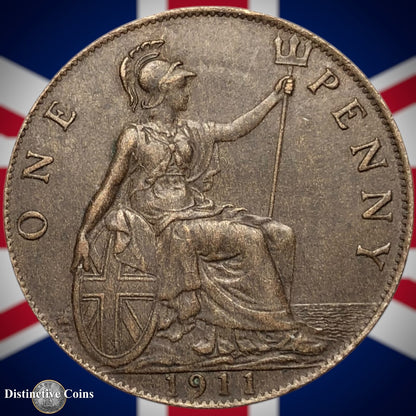 Great Britain 1911 Penny 1d GB6738