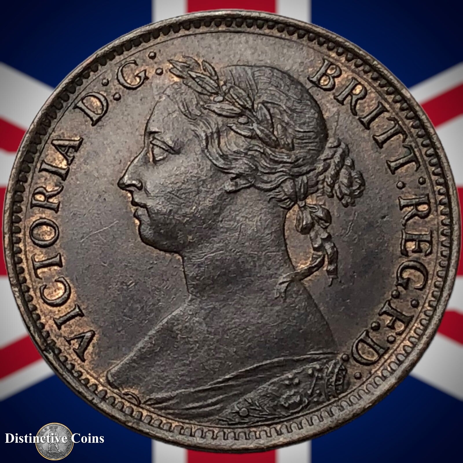 Great Britain 1890 Farthing 1/4d GB4286