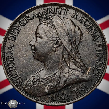 Great Britain 1895 Farthing 1/4d GB4404