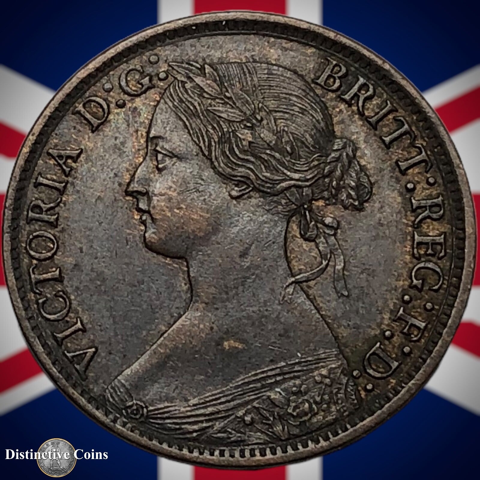 Great Britain 1865 Farthing 1/4d GB3536