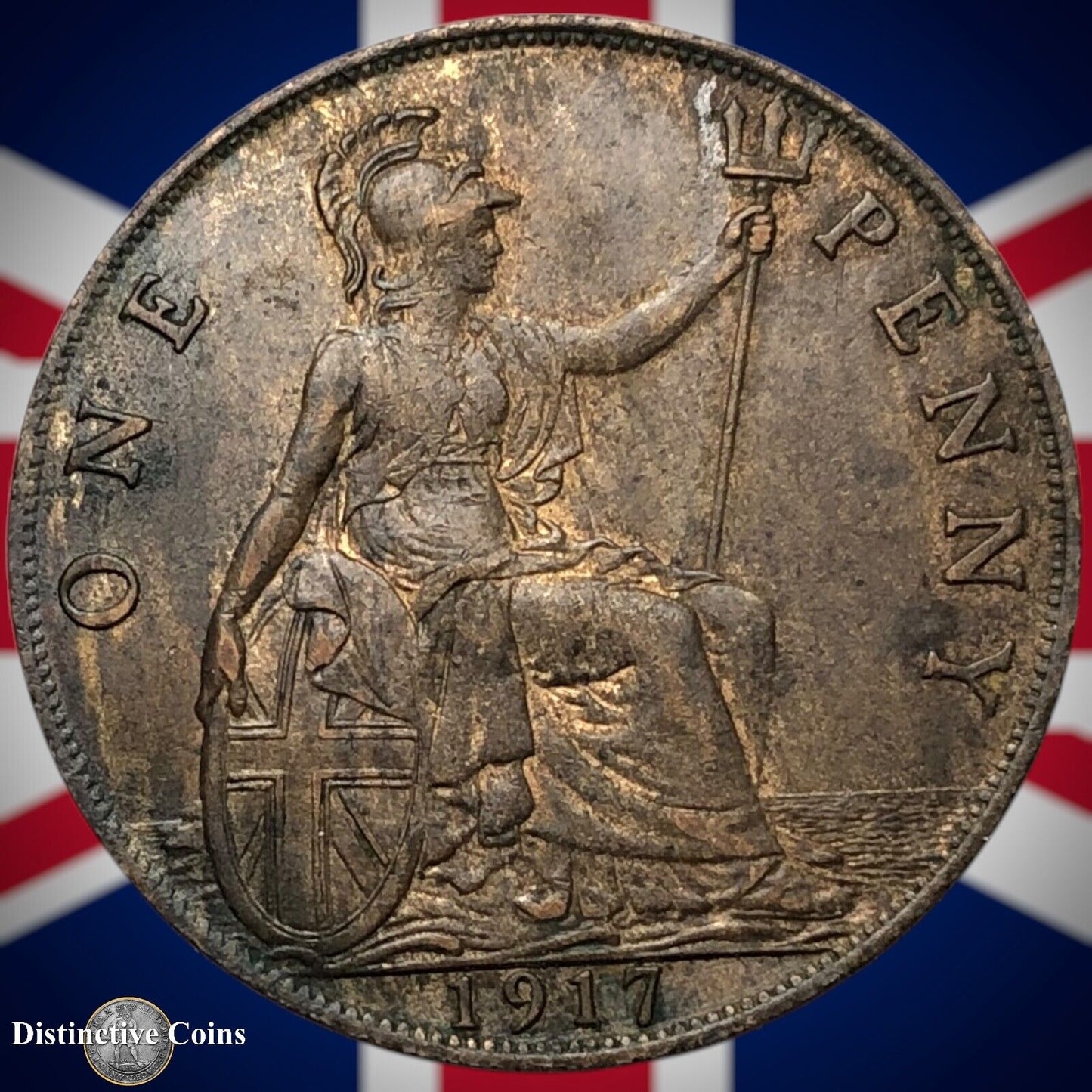 Great Britain 1917 Penny 1d GB6852