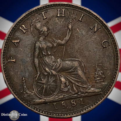 Great Britain 1881 H Farthing 1/4d GB3885