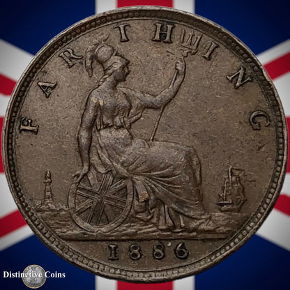 Great Britain 1886 Farthing 1/4d GB4193