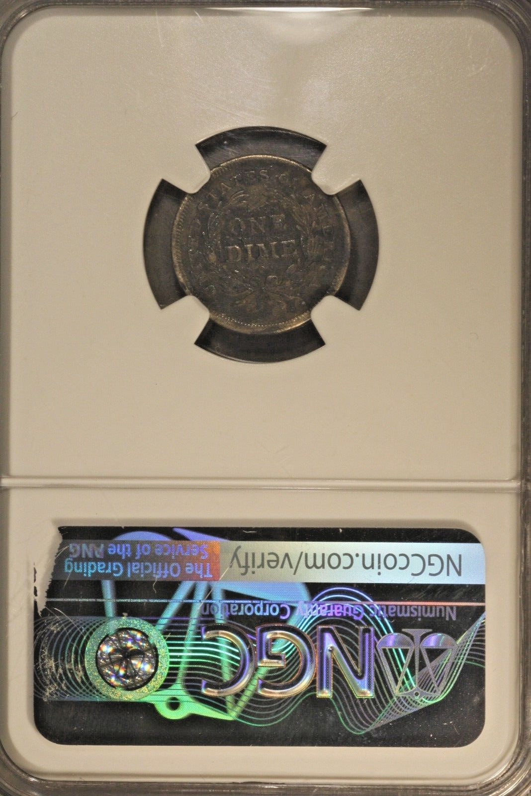 1840 O Seated Liberty Dime No Drapery NGC XF Detail * 