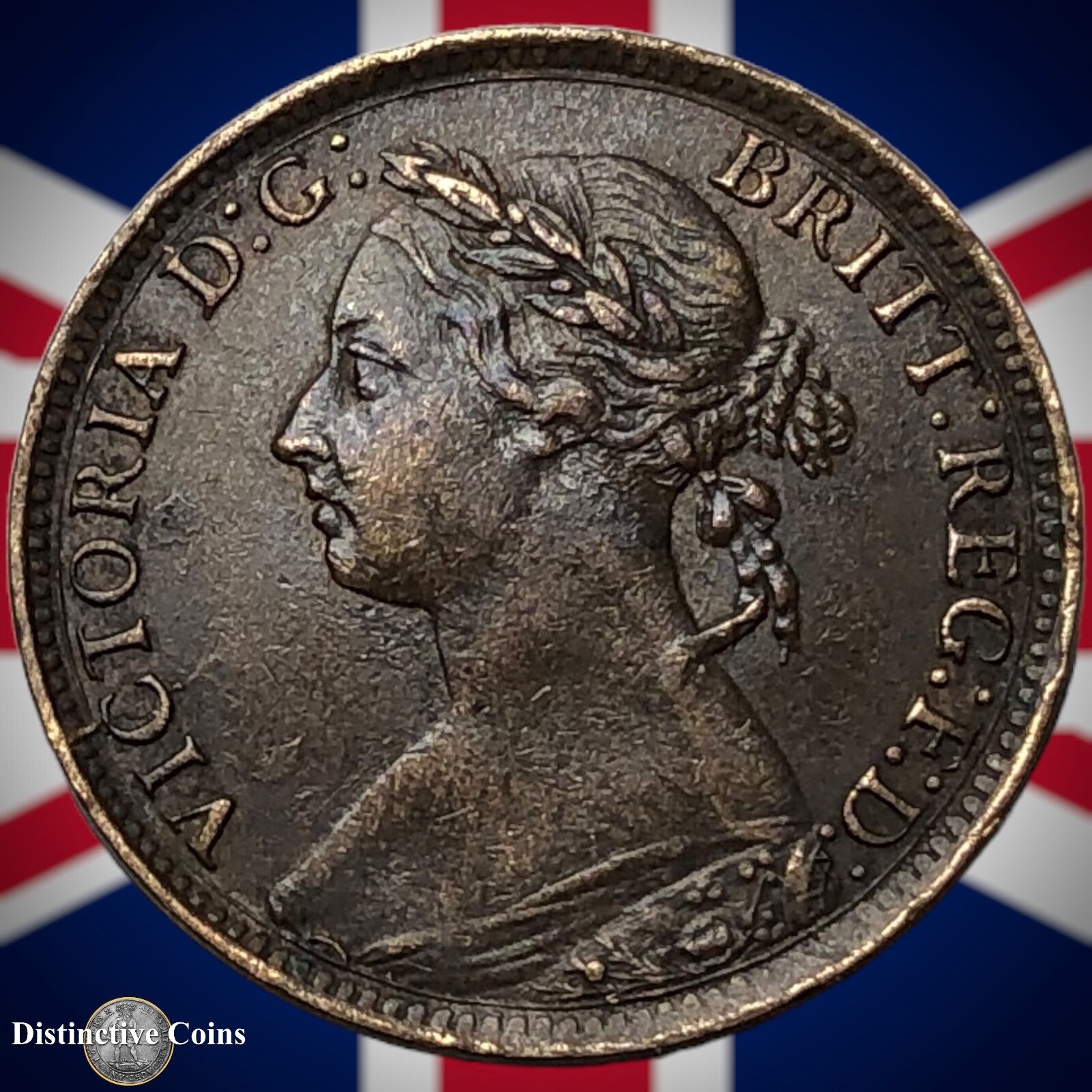 Great Britain 1893 Farthing 1/4d GB4347