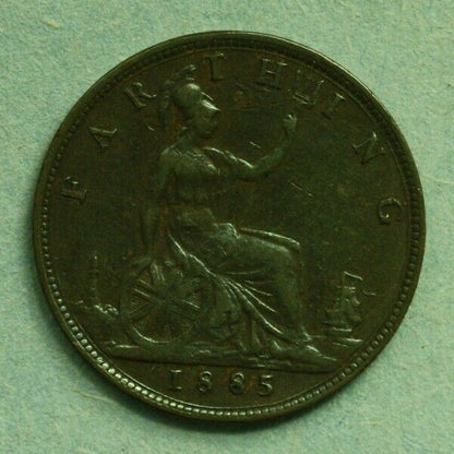 Great Britain 1885 Farthing XF   A285