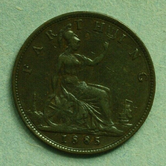 Great Britain 1885 Farthing XF   A285