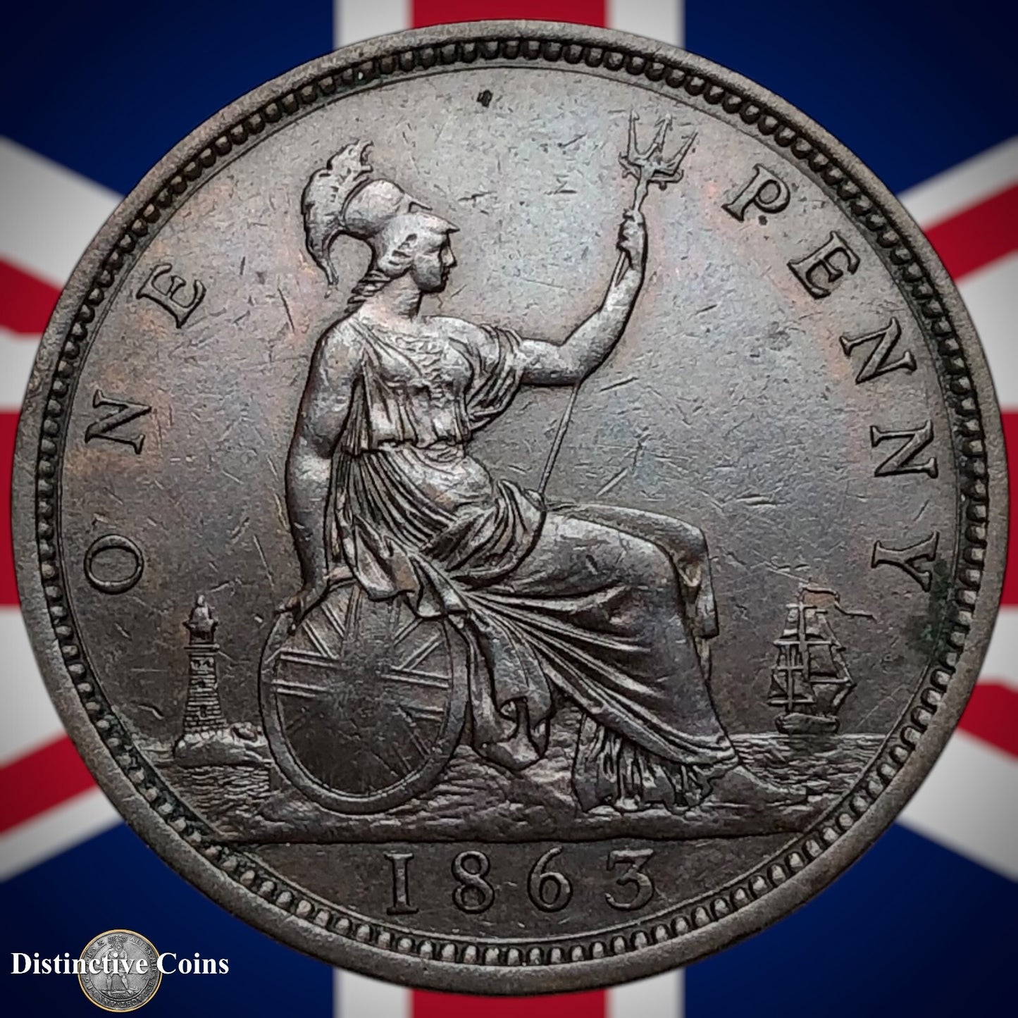 Great Britain 1863 Penny 1d GB6258