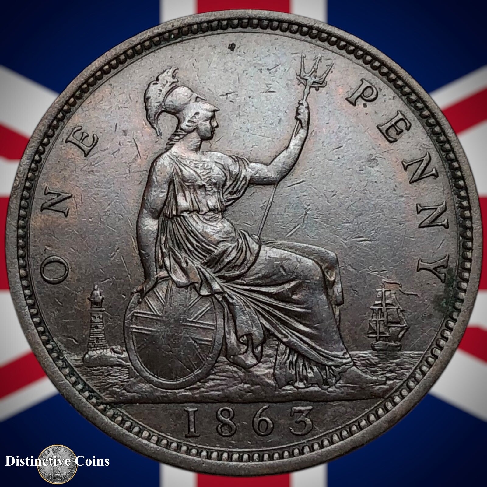 Great Britain 1863 Penny 1d GB6258
