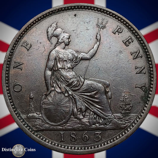 Great Britain 1863 Penny 1d GB6258