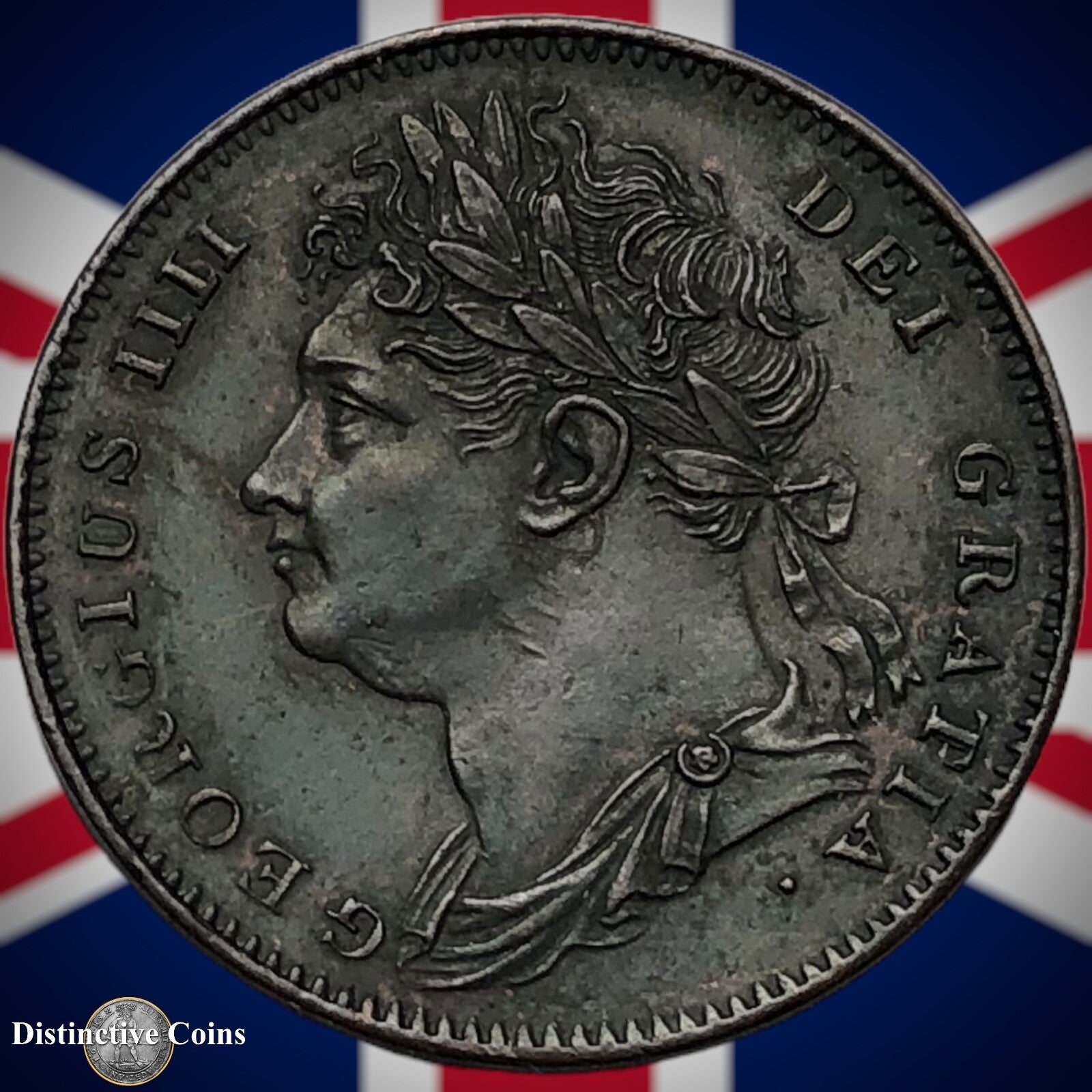 Great Britain 1822 Farthing 1/4d GB3264