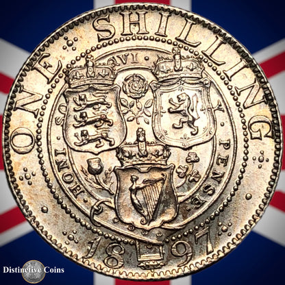 Great Britain 1897 British One Shilling GB0673
