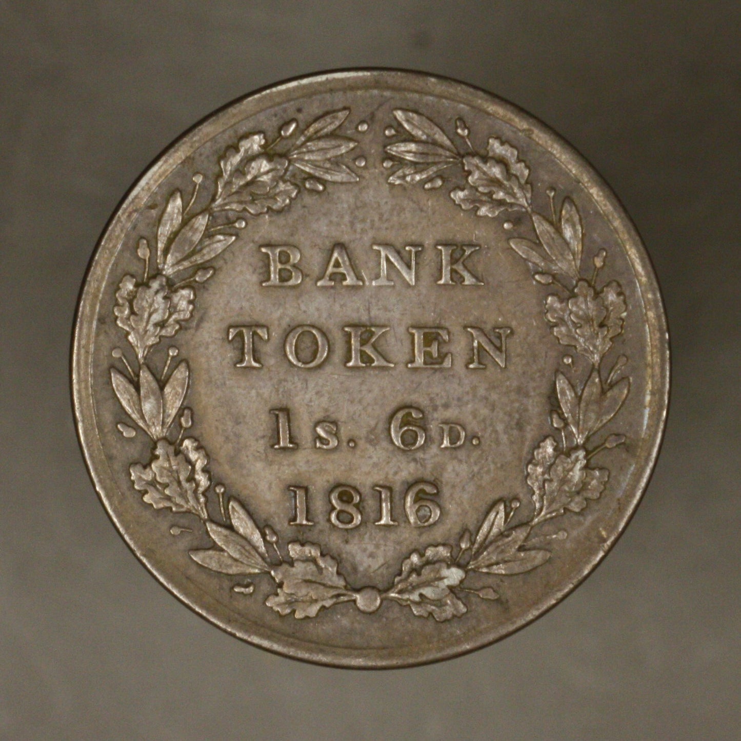 Great Britain 1816 1 Shilling 6 Pence Token Dull AU