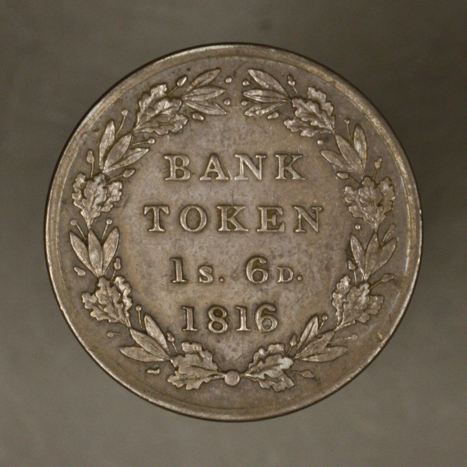 Great Britain 1816 1 Shilling 6 Pence Token Dull AU