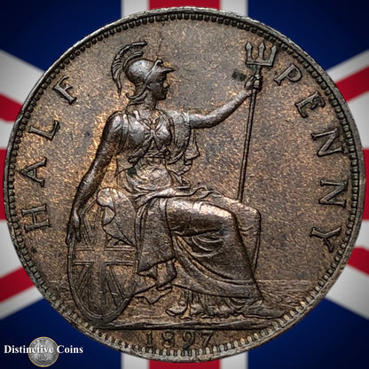 Great Britain 1897 Half Penny 1/2d GB5731