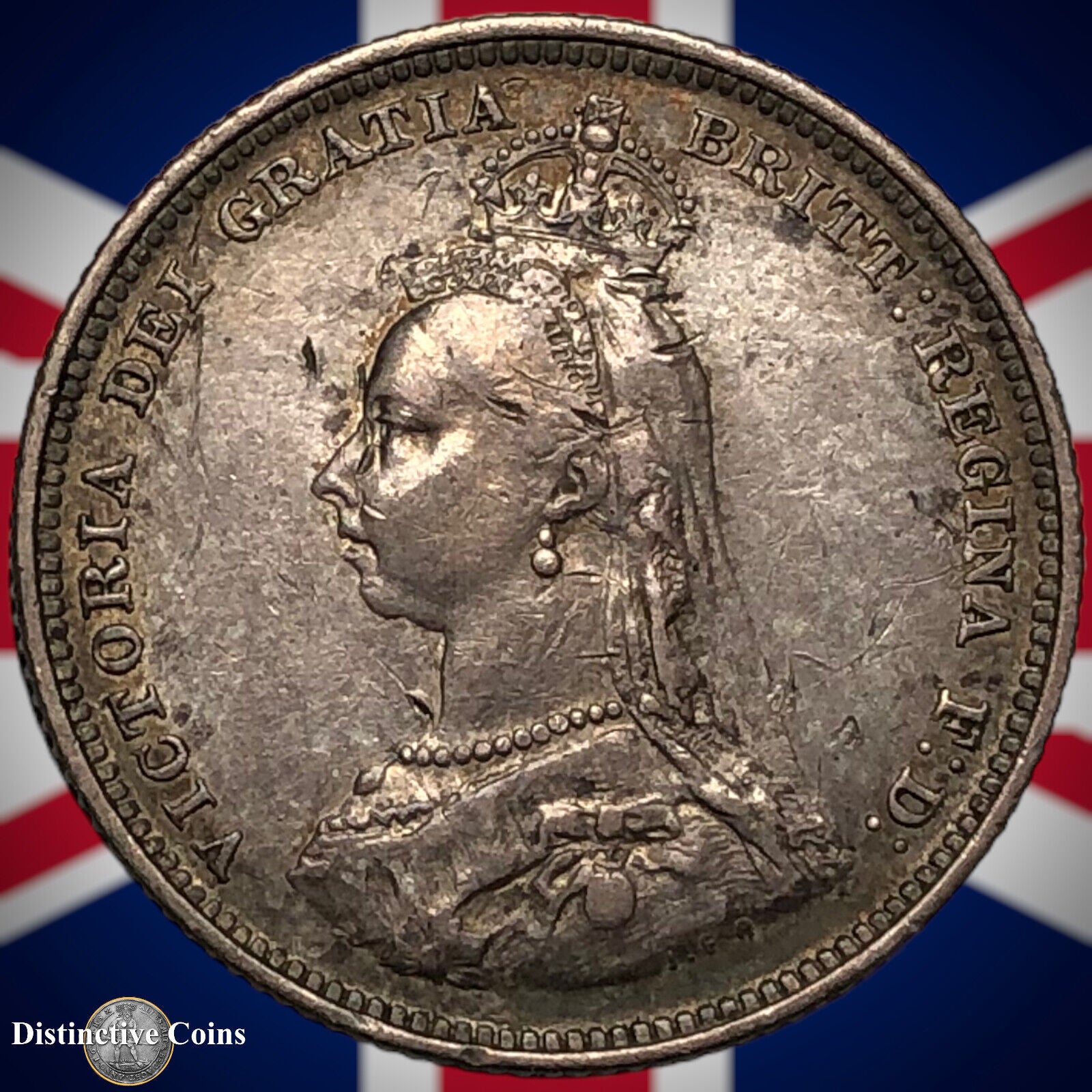 Great Britain 1887 British One Shilling GB0488