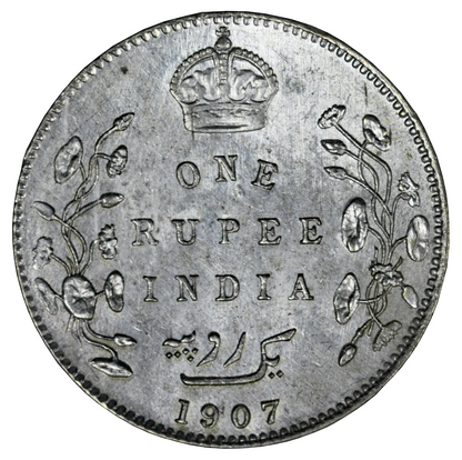 India 1907 B Rupee NNC Slab  S780