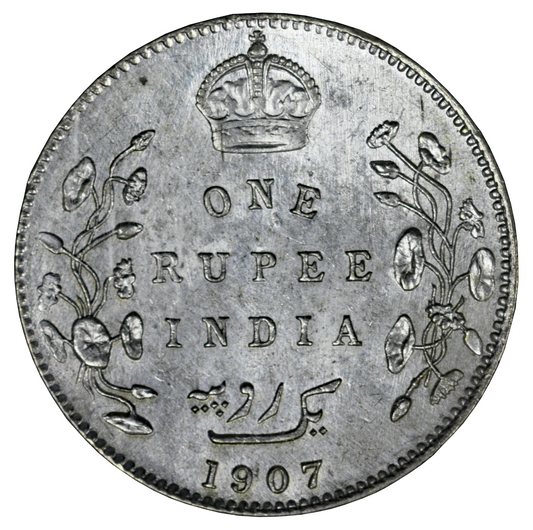 India 1907 B Rupee NNC Slab  S780
