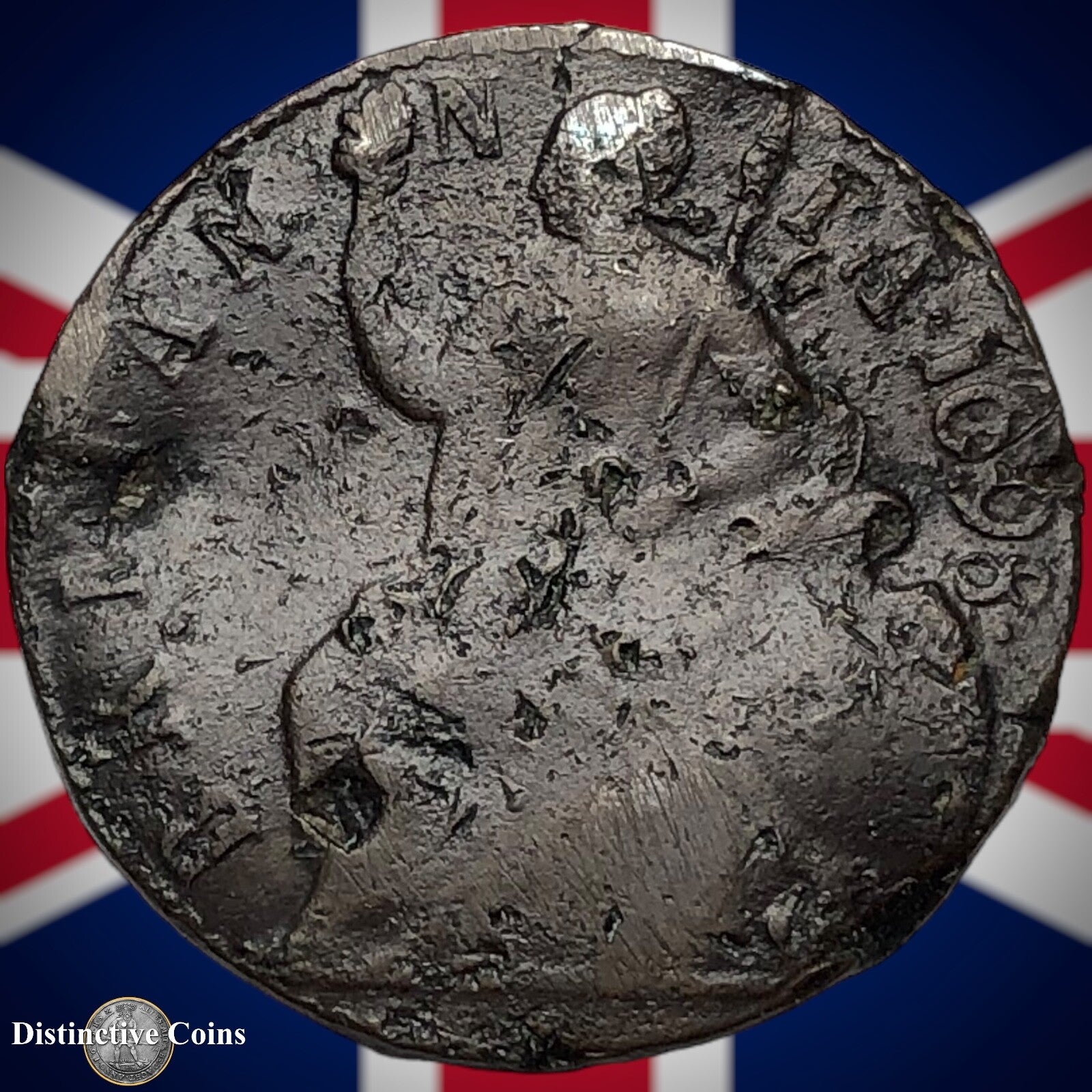 Great Britain 1698 Half Penny 1/2d GB5016