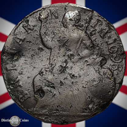 Great Britain 1698 Half Penny 1/2d GB5016