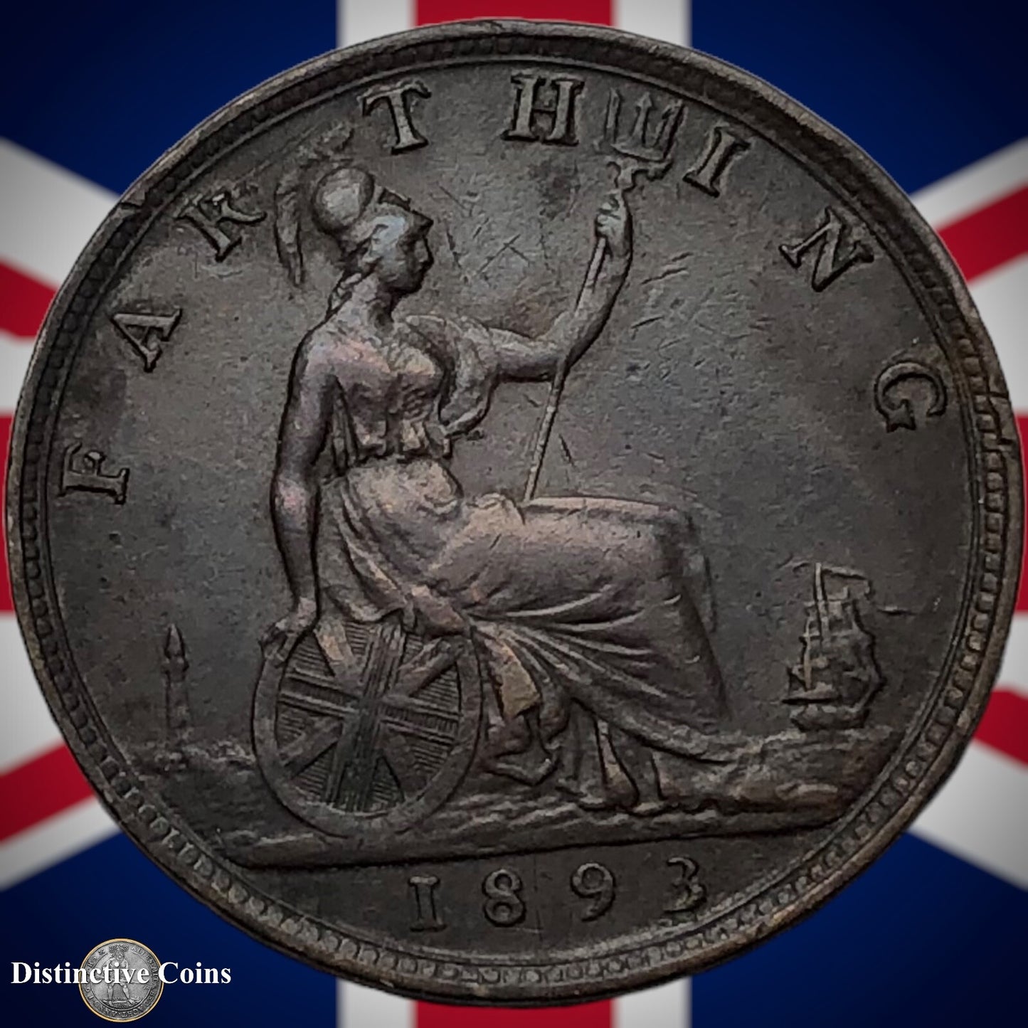 Great Britain 1893 Farthing 1/4d GB4354