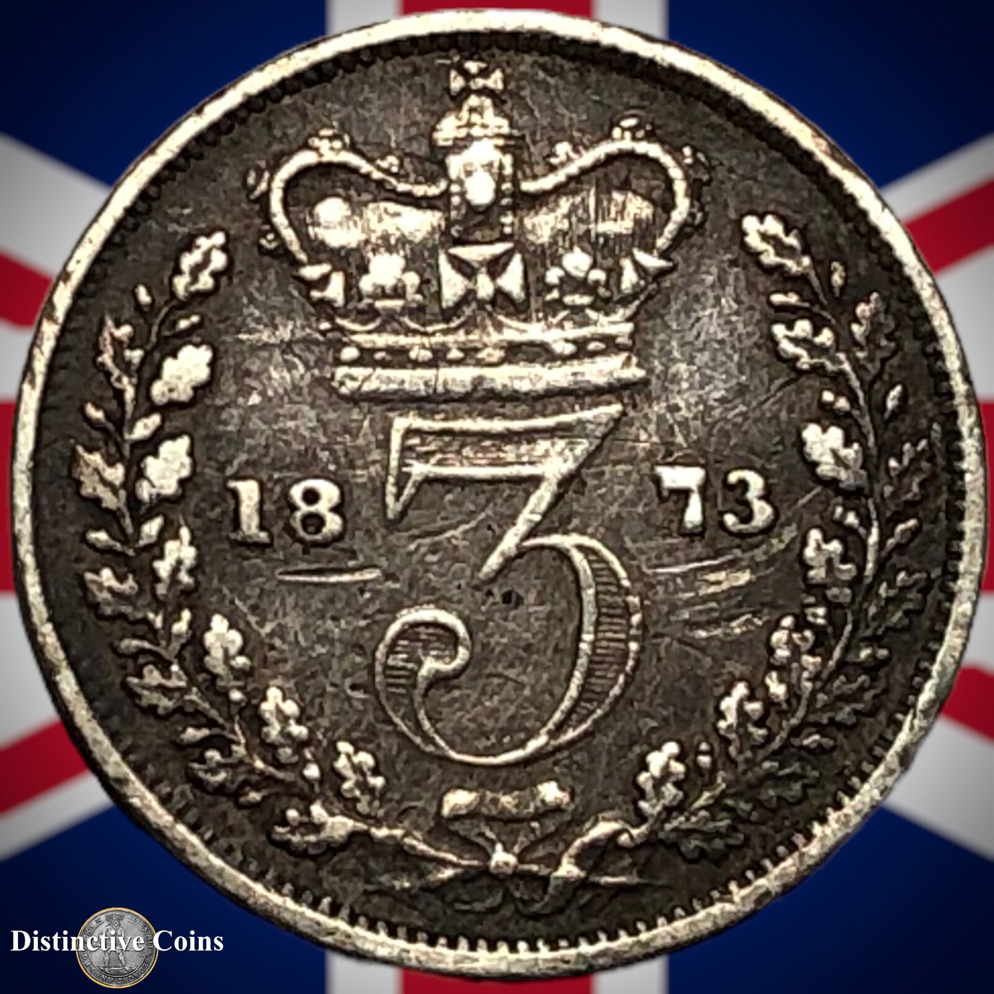 Great Britain 1873 Three Pence GB1858