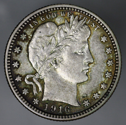 US 1916 D Barber Quarter  A3334