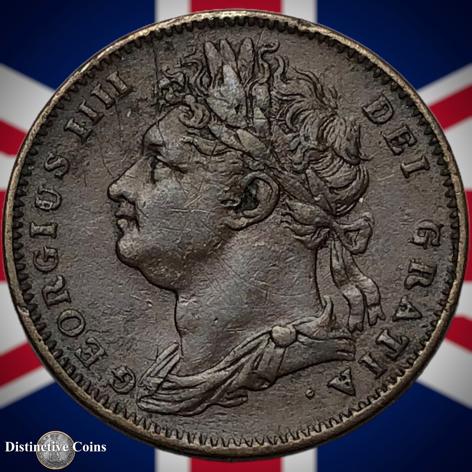 Great Britain 1822 Farthing 1/4d GB3242