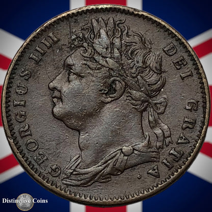 Great Britain 1822 Farthing 1/4d GB3242