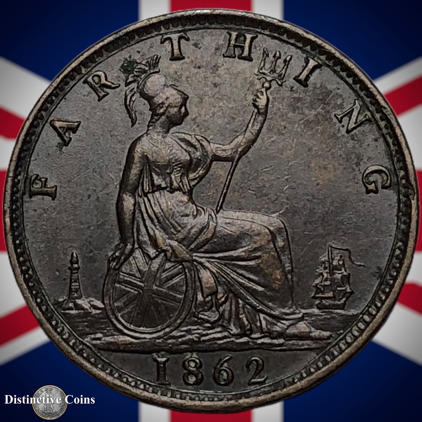 Great Britain 1862 Farthing 1/4d GB3505