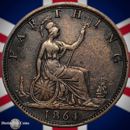 Great Britain 1864 Farthing 1/4d GB3507