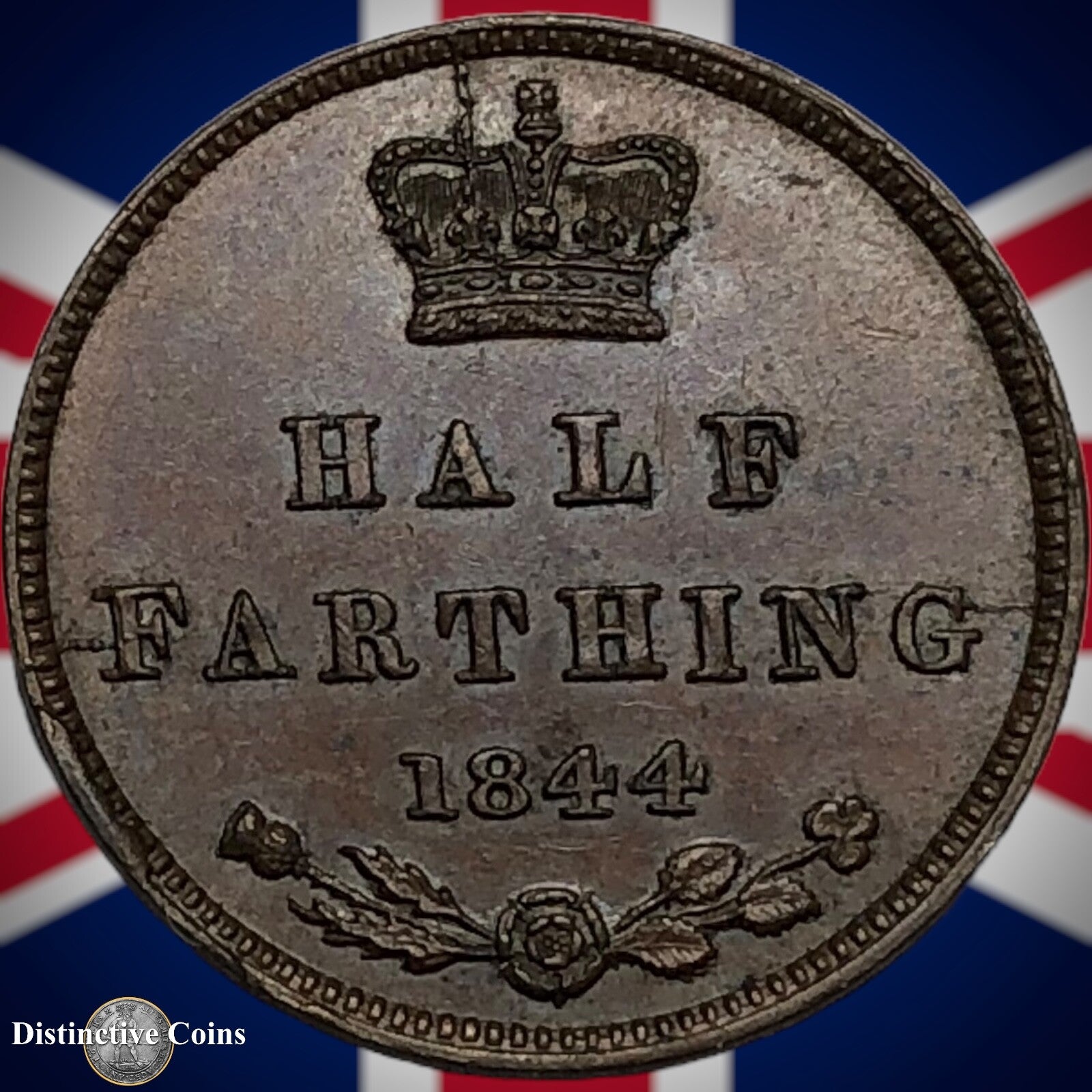 Great Britain 1844 Half Farthing 1/2 Penny GB3127