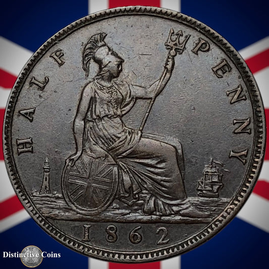 Great Britain 1862 Half Penny 1/2d GB5448