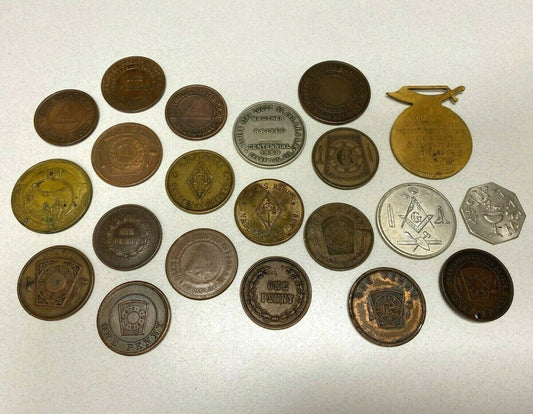 US 21 Masonic Token Lot   B223