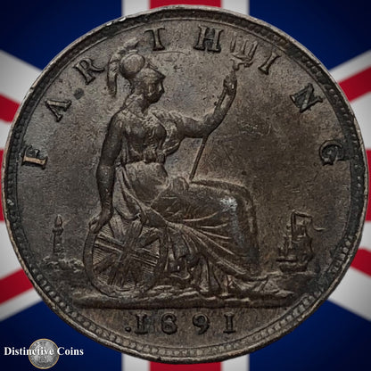Great Britain 1891 Farthing 1/4d GB4308