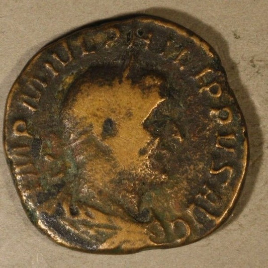 ANCIENT ROME Philip I (the Arab) 244-249AD Bronze Sestertius ROME MINT   #B208